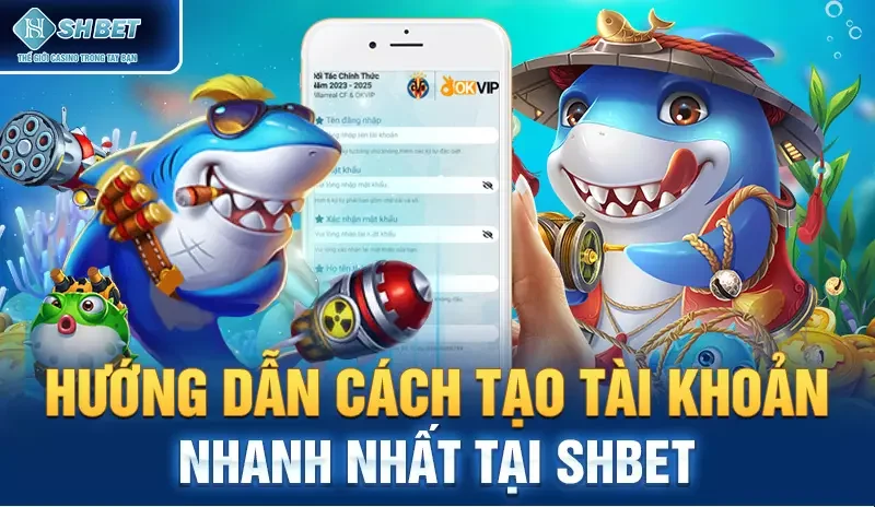 Hướng dẫn cách tạo tài khoản nhanh nhất tại SHBET