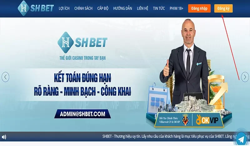 Đăng ký tài khoản đại lý SHBET